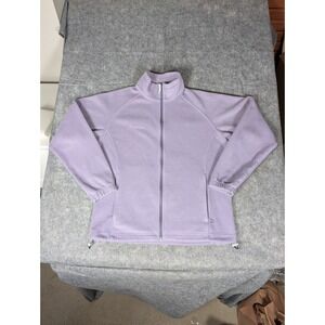 Columbia Women's Fleece Jacket Lavender Full Zip Pockets Size L